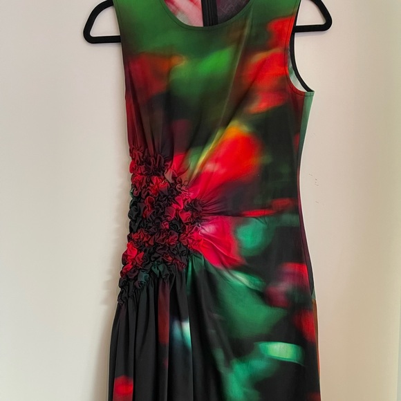 Dries Van Noten Ruched Printed Cotton-Poplin Midi Dress - Picture 6 of 15